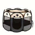 Cat maternity room octagonal pet fence Oxford cloth waterproof andscratch-resistant foldable pet tent cat nest kennel