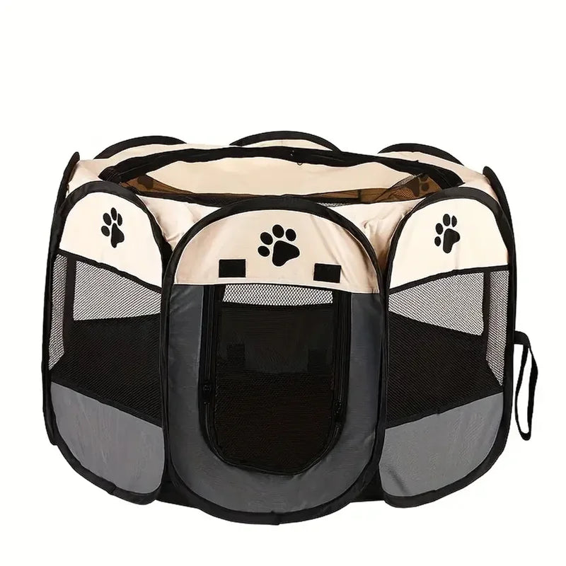 Cat maternity room octagonal pet fence Oxford cloth waterproof andscratch-resistant foldable pet tent cat nest kennel
