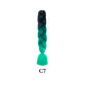 Tereshar 1Pcs 24inch 100g Synthetic Braiding Hair Extensions Jumbo Braiding Hair Twist Crochet Braids Hair for Women