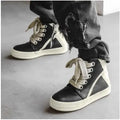 High-top Long Boots, Men's Autumn and Winter Shoes, High Street Niche Retro Motorcycle Versatile Sports Casual Sneakers