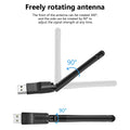 2.4GHz USB 2.0 Adapter 150Mbps WiFi Wireless Network Card with Antenna Chipset Ralink MTK 7601 802.11 b - Visuel 5 | SAMAG