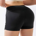 Women's High Waist Butt Lifting Sports Shorts, Sexy Tummy Control 3 Inch Hot Pants, Breathable Summer Yoga Fitness Shorts