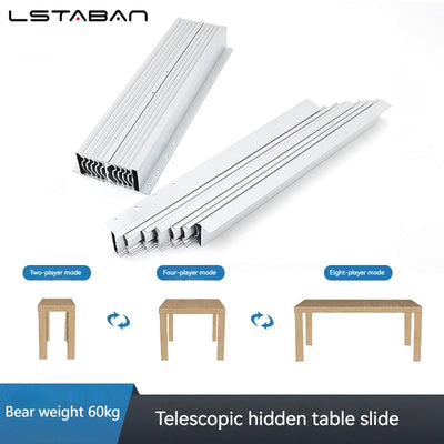Hidden Folding Table Telescopic Guide Rails Aluminum | SAMAG