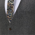 Men's V-Neck Suit Vests Fashion Formal Slim Fit Business Herringbone Dress Waistcoat for Tuxedo Wedding Party