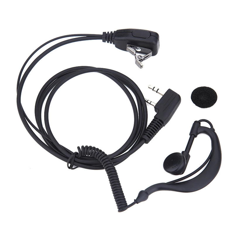 1-5PCS 2 Pin Walkie Talkie Headsets Earpiece Headset PTT MIC for BAOFENG 480 490 320 V6 V7 V8 658 520 530 999 888 777 666S 777S