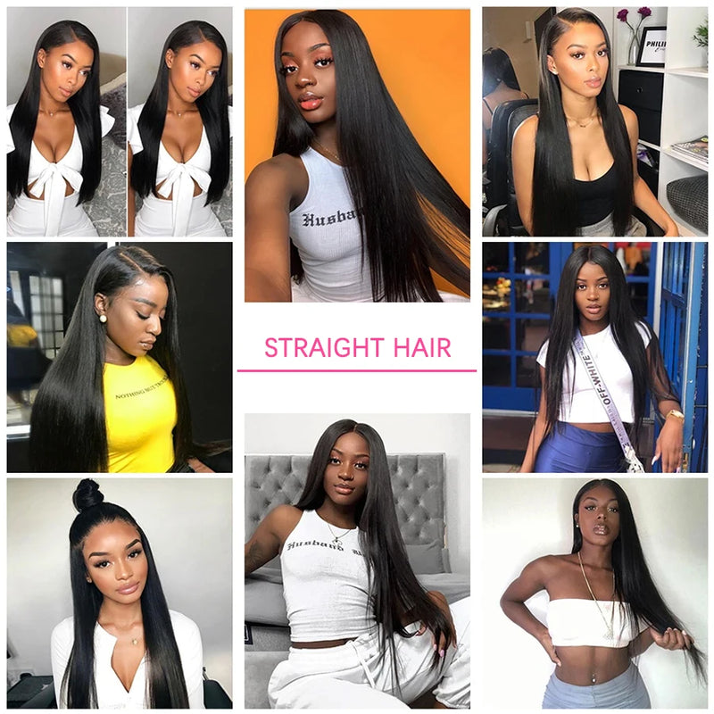 36 Inch Glueless Wigs Human Hair 100% Vietnamese Hd Lace Human Hair Bone Straight Lace Front Human Hair Wig On Clearance Sale