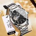 New Fashionable Business Men's Mechanical Watch 43mm Automatic Winding Men's Watch Stainless Steel Waterproof Watch