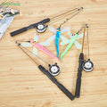 🍄Telescopic Fishing Rod Cat Teaser,Funny Kitten Wand Pet Toy