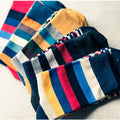 5 Pair Men's Striped Combed Cotton Socks Original Design | SAMAG