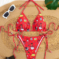 Sanrio Print Triangle Bikini Set Hello Kitty My Melody | SAMAG