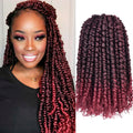 18 Inch Synthetic Passion Twists Crochet Hair 12Roots/lot Pre-looped and Pre-Twisted Crochet Braid Hair Extensions for Women