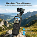 HJD-05 4K Action Camera 330° Face Tracking Gimbal Stabilizer 75MP Pixels WiFi Function Pocket Gimbal Camera for Vlog