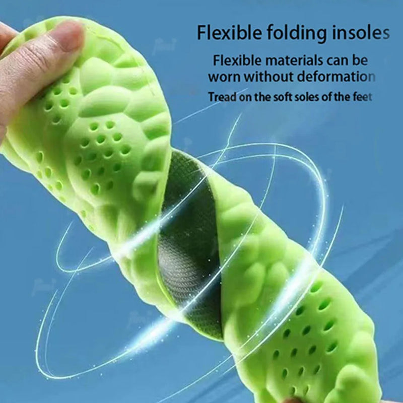 Latex Sport Insoles Soft High Elasticity Shoe Pads Orthotic Breathable Deodorant Shock Absorption Cushion Arch Support Insole