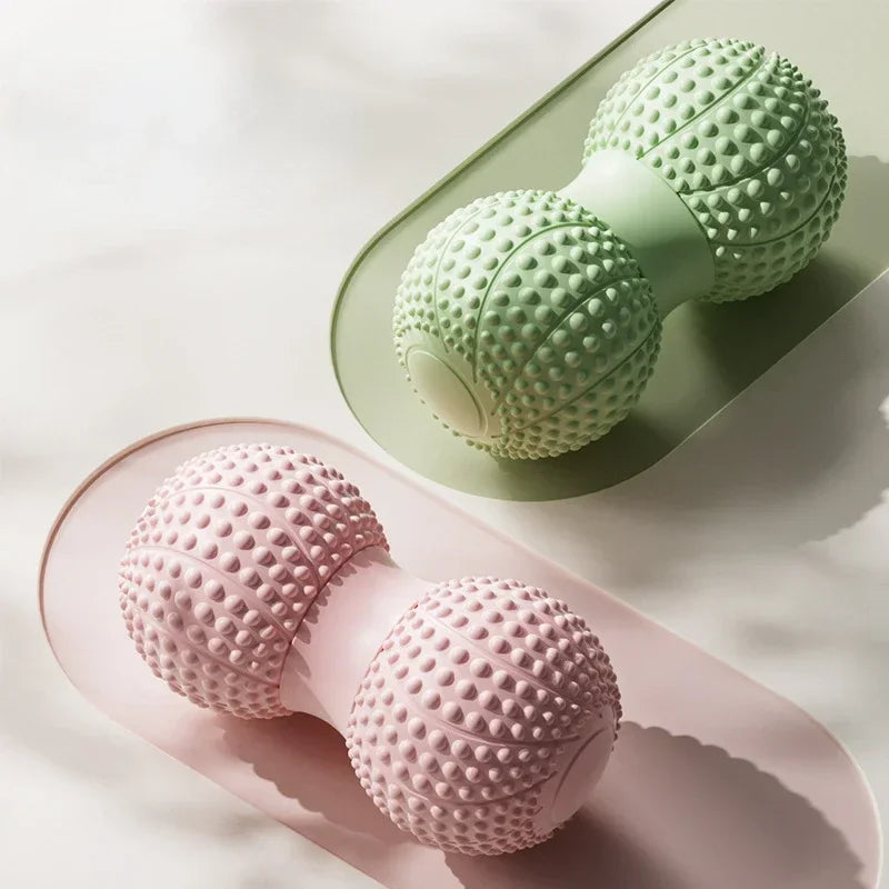 Yoga Ball Spinal Muscles Relax Double Ball For Hip Back Leg Acupoint Stimulation Massage TPE Fascia Peanut Ball Foot Massage