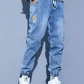 Vintage Streetwear Baggy Jeans Men Loose Denim Jogger | SAMAG