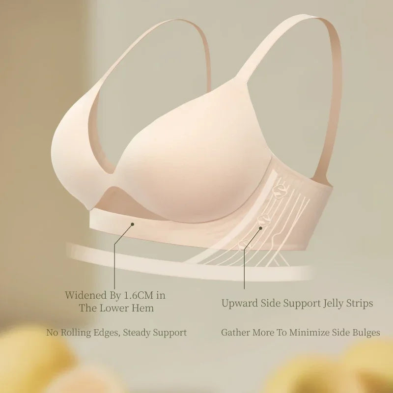 SUJIIN Women's Push Up Sexy Wireless Bras Seamless Plunge Thin Bra for Women Female Underwear Comfort Brasieres De Mujer MX226