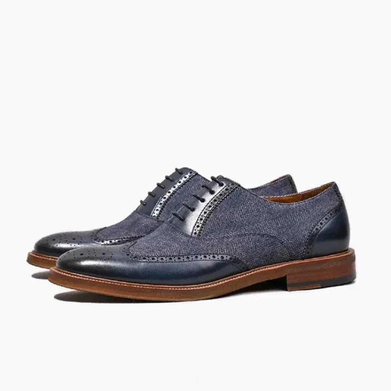 Designer Luxury Dress Business Leather Shoes Men's High Quality Genuine Leather Office Casual Wedding Oxford Shoes Male