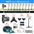 30-5m LCD Quick Connect Atomizing Sprinkler Timer Irrigation Kit Custom Automatic Watering System Flexible Adjustment Nozzle