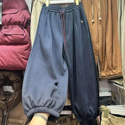 Women Sweatpants Fall Winter Fleece Lined High Waist | SAMAG