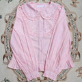 Japanese Lolita Style Lace Ruffles Blouses Summer Women - View 24 | SAMAG
