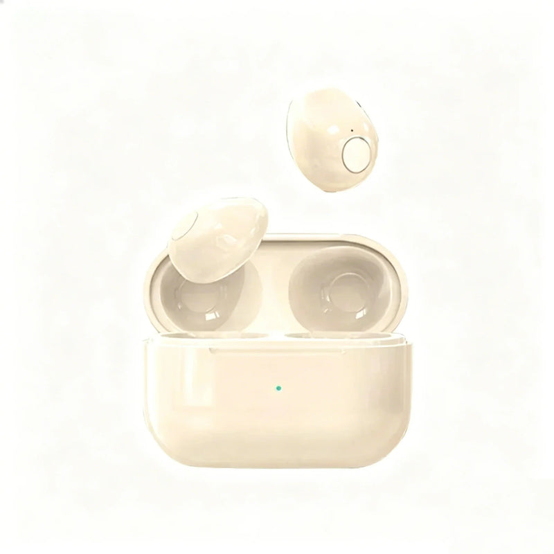 Mini Wireless Earphones Bluetooth 5.4 Headphones with Great Endurance Earbuds With Mic Lightweight for Sleepy Music Video