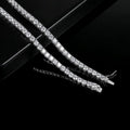 SY Brand Jewelry 925 Sterling Silver Chain Tennis Necklace Gemstones Women Men Luxury Necklaces Rhodium Plated S925 Jewelry