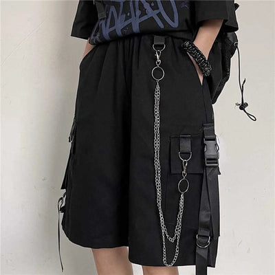 Wide Leg Shorts Men Oversize Vintage for Summer Clothing | SAMAG