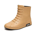Fashionable Anti-Slip Short Rain Boots Men's Work Shoes Waterproof Kitchen Chef Rubber Shoes Men's Car Wash Fishing Work Water S