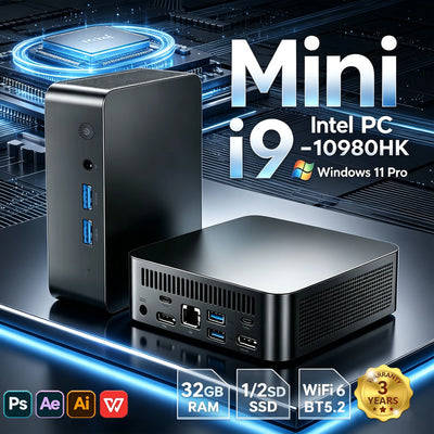 MINI PC Windows 11 Intel Core i9 10980HK 32GB RAM 1/2TB | SAMAG