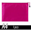 A4/A6 Pencil Bag Zipper Pouch Document Puzzle Bag Waterproof Zip File Folders Pencil Case Storage Bags School Office Supplies