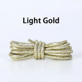 Bling Sparkle Shoe Laces for Glitter Round Shoelaces - Colorful Shiny Metallic Replacement Laces - Sneakers Boots & Casual Shoes