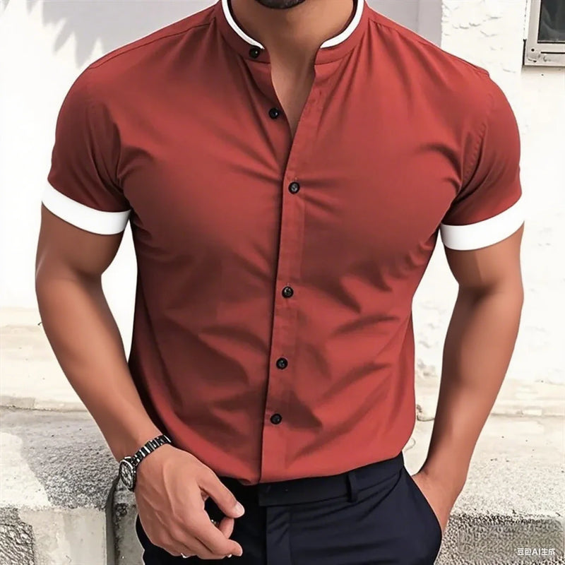 New style fashionable men's short-sleeved shirt | SAMAG