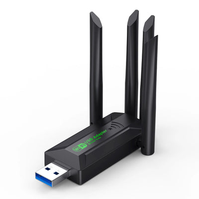 Original USB 3.0 WiFi 6 Adapter 802.11AX 4 - Antenna 1200Mbps Dual Band 2.4G 5G For Windows 10/11 | SAMAG