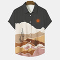 Desert Cactus Shirt for Men 3D Print Summer Hawaiian | SAMAG