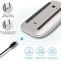 Upgrade Wireless Bluetooth Magic Computer Mouse Rechargeable Touch Slim Ergonomic Dual-Mode Silent PC Mice For Apple Macbook Air