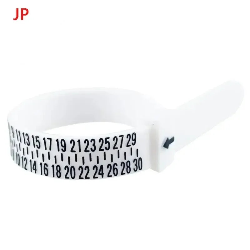 1pc Ring Sizer Measure Plastic UK US EU JP HK Size Loop Ring Size Measuring Tools Finger Gauge Ring Sizer Jewelry Sizing Tool