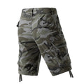 Men's Camo Cargo Shorts Outdoor Multi-Pocket Cotton | SAMAG