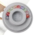 1PC 8.5-10.3cm Flocked Bead Board Bracelet Beading Organizer Artistry Tray Design Tool For DIY Jewelry Handmade Making Tools
