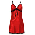 Lace Silk Satin Sleepwear Women Sexy Lingerie Night Dress | SAMAG