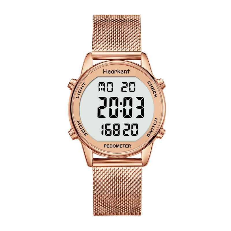 Hearkent Pedometer Watches Sport Step Counter Women's Digital Calories Mile Tracker Waterproof 30M for - Visuel 9 | SAMAG