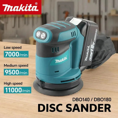 Makita DBO180Z 18V Brushless Cordless Disc Random Orbital Sander Woodworking Sanding Putty Polishing Bare Tool for | SAMAG