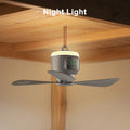 Portable Ceiling Fans Outdoor Camping Ceiling Fan Air Circulator 12000mAh Rechargeable Electric Fan for Home with Light Remote