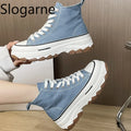 Spring Summer Canvas Shoes Women 5CM Thick Sole | SAMAG