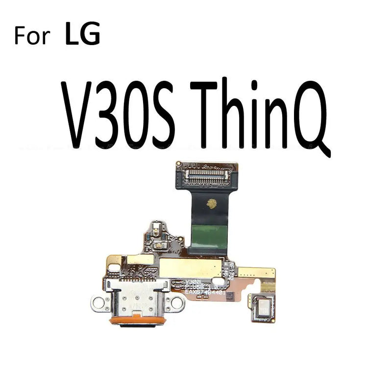 Power Charger Dock USB Charging Port Plug Board With Mic Flex Cable For LG V30 V30S Plus V35 V40 V50 V50S V60 ThinQ 5G