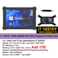 Windows 11 OS 10.1 Inch Rugged Tablets 16GB 256GB+1TB Fingerprint Reader GPS 4G LTE Industrial Waterproof Tablet