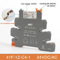Din Rail Slim Relay Module 41F - 1Z - C4 - 1 Integrated PCB Mount Power With Holder 12V 24V ACDC 220V - Visuel 16 | SAMAG