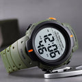 Outdoor Digital Sport Watches Mens Sport Watch 100M Waterproof Led Light Display 10 Year Battery Life Alarm Date Clock