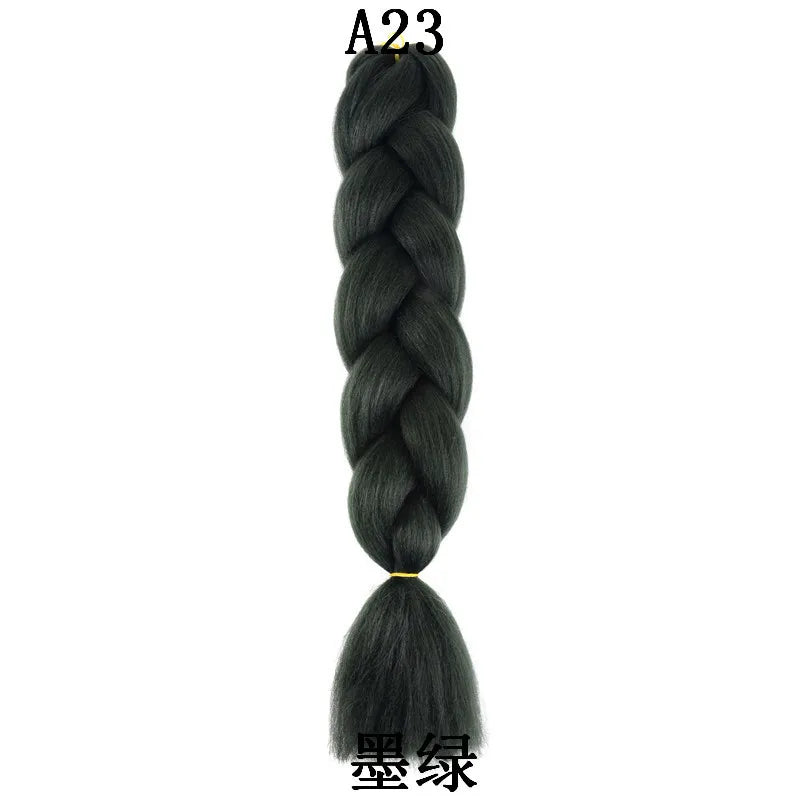 100g 24inch Jumbo Braiding Hair Synthetic Braiding Hair Braid in Hair Extensions Braids Hair for Twist for Daily Cosplay