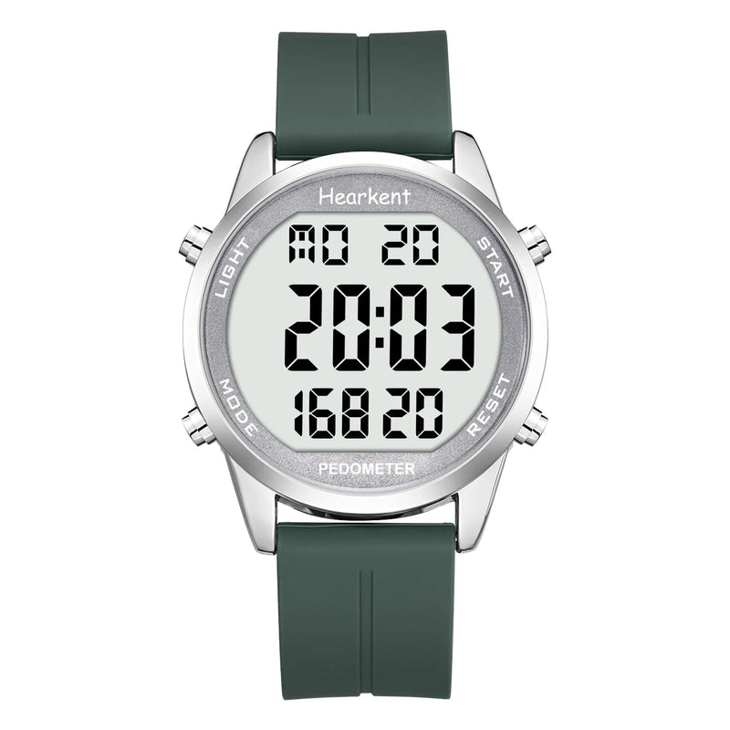 Hearkent Pedometer Watch Men's Digital Watch No Bluetooth Sport Watches Step Calories Counter Walking Fitness Tracker Wristwatch