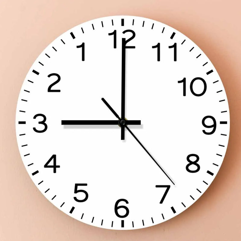 Anticlockwise Reverse Anti Wall Clock Countdown Simple Design Watch Home Decor For Living Room Run Backwards Printed Wall Clock